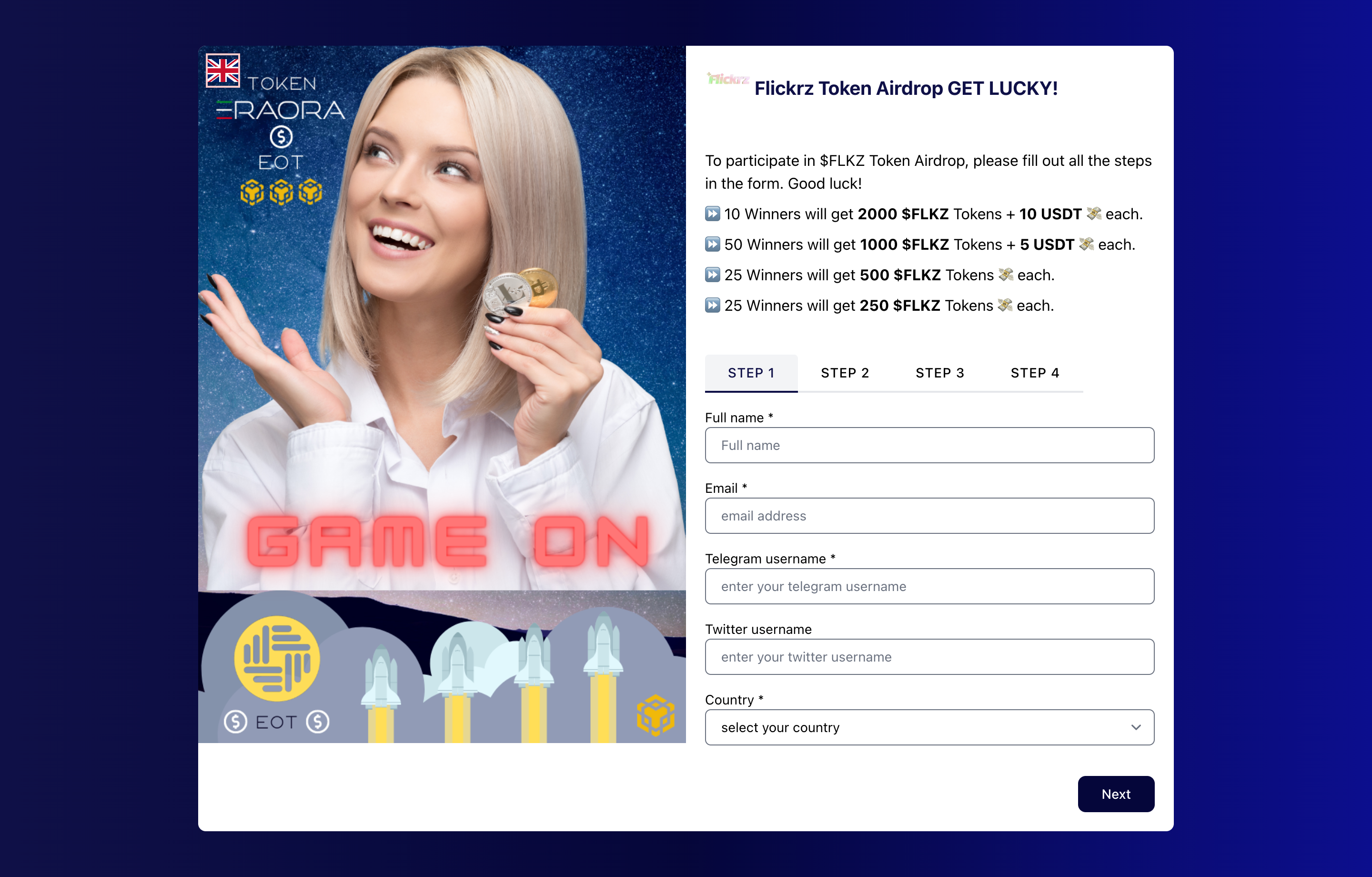 TradeFlickrz Airdrop System